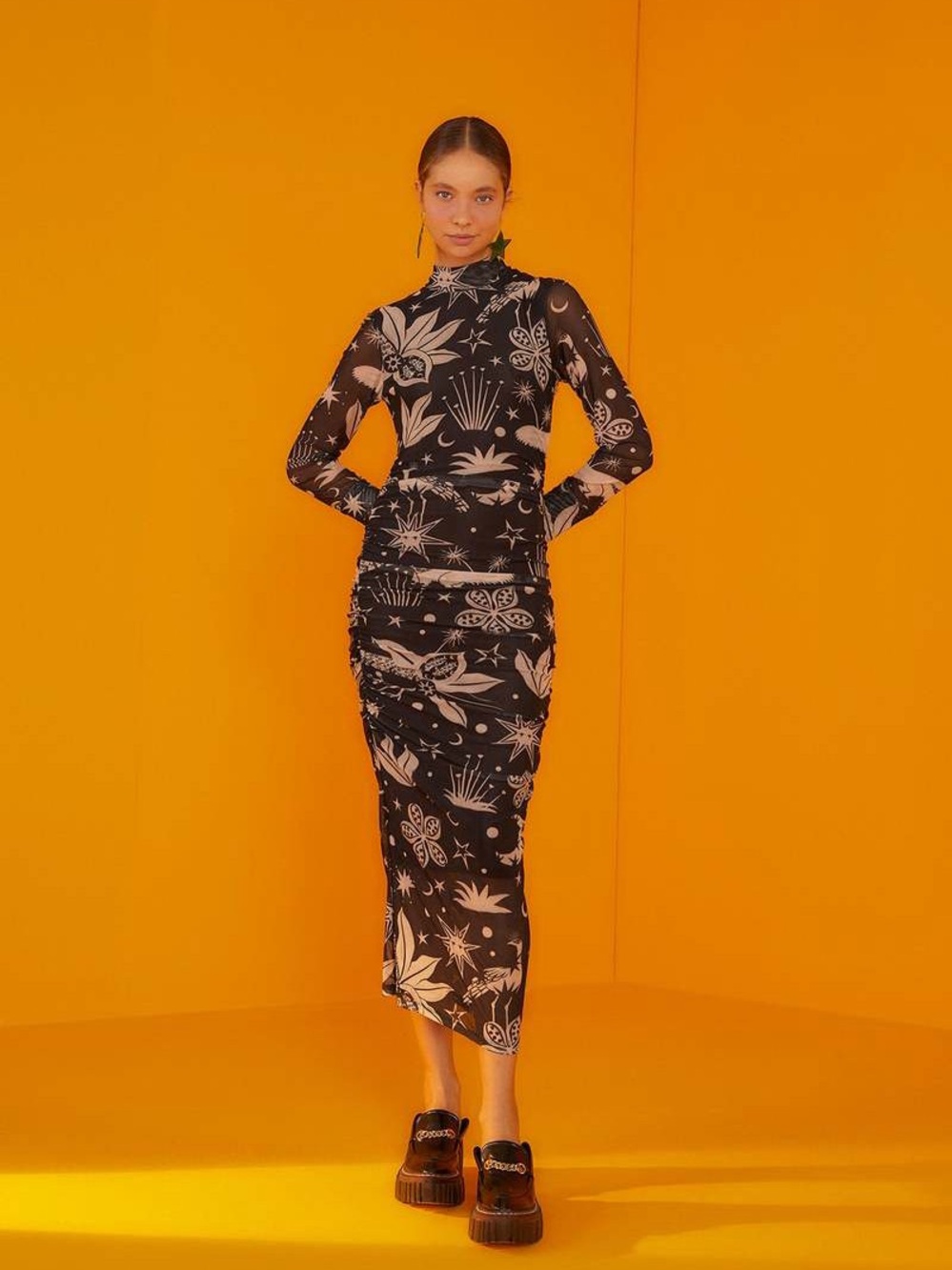 Farm Rio Cerrado Sky Tulle Dress